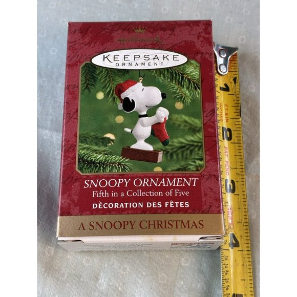 Hallmark 1998 Keepsake Snoopy Ornament A Snoopy Christmas Peanuts 5th in Series - Picture 2 of 10